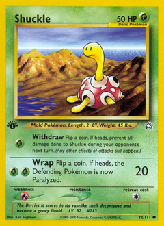 Shuckle, Neo Genesis #72, Pokémon TCG card