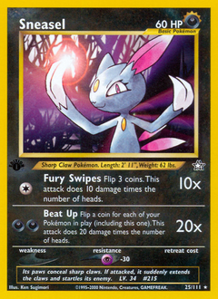 Sneasel, Neo Genesis #25, Pokémon TCG card
