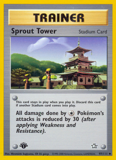 Sprout Tower, Neo Genesis #97, Pokémon TCG card