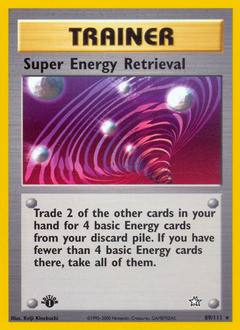 Super Energy Retrieval, Neo Genesis #89, Pokémon TCG card