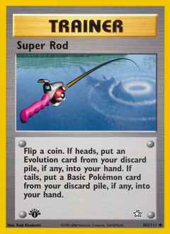 Super Rod, Neo Genesis #103, Pokémon TCG card