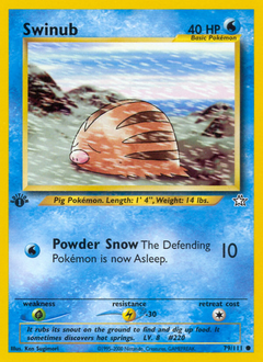 Swinub, Neo Genesis #79, Pokémon TCG card
