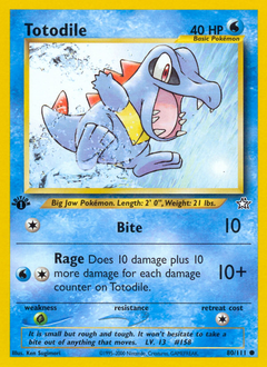 Totodile, Neo Genesis #80, Pokémon TCG card