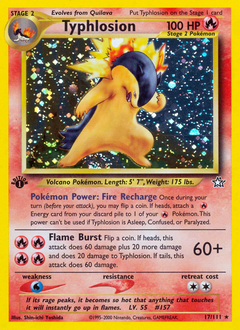 Typhlosion, Neo Genesis #17, Pokémon TCG card