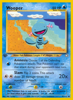 Wooper, Neo Genesis #82, Pokémon TCG card