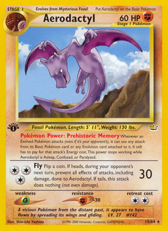 Aerodactyl, Neo Revelation #15, Pokémon TCG card