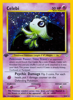 Celebi, Neo Revelation #3, Pokémon TCG card