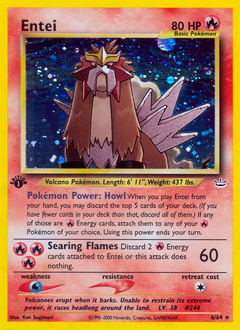 Entei, Neo Revelation #6, Pokémon TCG card