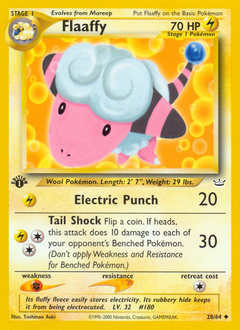 Flaaffy, Neo Revelation #28, Pokémon TCG card