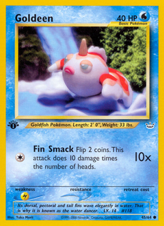 Goldeen, Neo Revelation #45, Pokémon TCG card