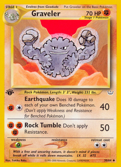 Graveler, Neo Revelation #30, Pokémon TCG card