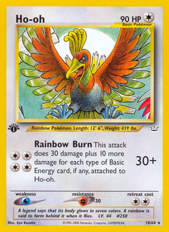 Ho-oh, Neo Revelation #18, Pokémon TCG card