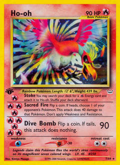 Ho-oh, Neo Revelation #7, Pokémon TCG card