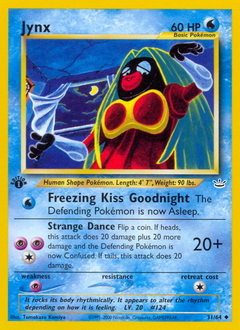Jynx, Neo Revelation #31, Pokémon TCG card