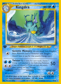 Kingdra, Neo Revelation #19, Pokémon TCG card