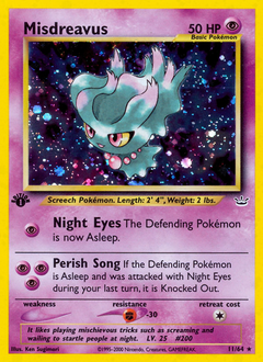 Misdreavus, Neo Revelation #11, Pokémon TCG card