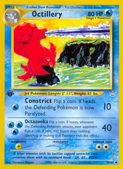Octillery, Neo Revelation #34, Pokémon TCG card