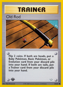Old Rod, Neo Revelation #64, Pokémon TCG card