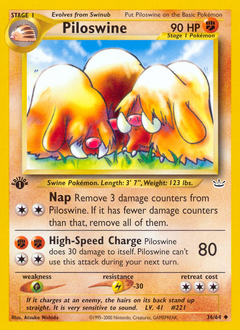 Piloswine, Neo Revelation #36, Pokémon TCG card