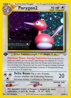 Porygon2, Neo Revelation #12, Pokémon TCG card