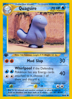 Quagsire, Neo Revelation #48, Pokémon TCG card