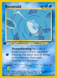 Remoraid, Neo Revelation #50, Pokémon TCG card