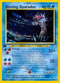 Shining Gyarados, Neo Revelation #65, Pokémon TCG card
