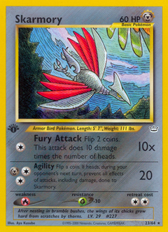 Skarmory, Neo Revelation #23, Pokémon TCG card