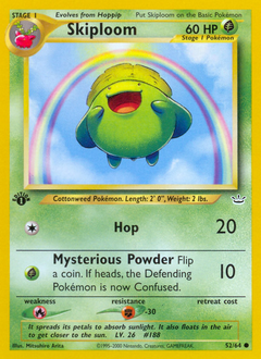 Skiploom, Neo Revelation #52, Pokémon TCG card