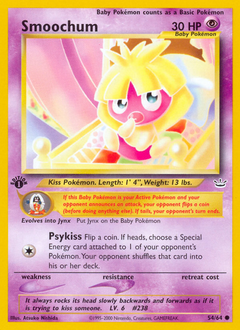 Smoochum, Neo Revelation #54, Pokémon TCG card