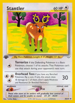 Stantler, Neo Revelation #38, Pokémon TCG card