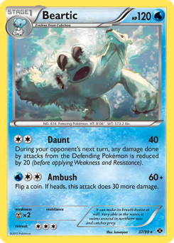 Beartic, Next Destinies #37, Pokémon TCG card