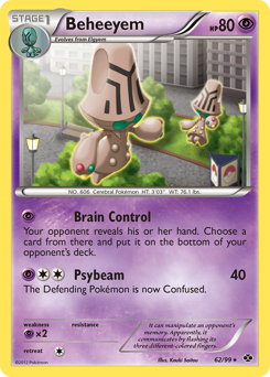 Beheeyem, Next Destinies #62, Pokémon TCG card