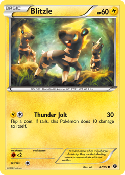 Blitzle, Next Destinies #47, Pokémon TCG card