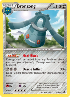 Bronzong, Next Destinies #76, Pokémon TCG card