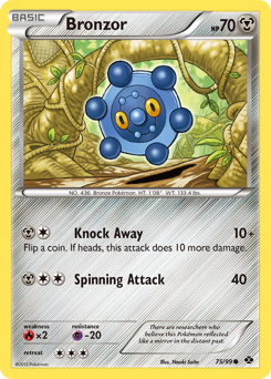 Bronzor, Next Destinies #75, Pokémon TCG card