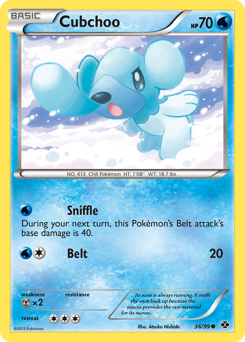 Cubchoo, Next Destinies #36, Pokémon TCG card