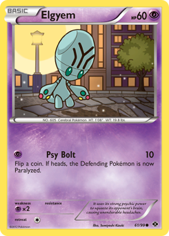 Elgyem, Next Destinies #61, Pokémon TCG card