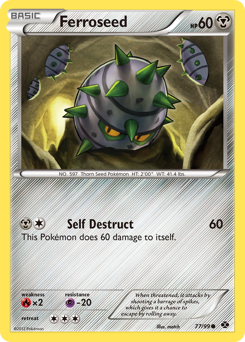 Ferroseed, Next Destinies #77, Pokémon TCG card