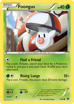 Foongus, Next Destinies #8, Pokémon TCG card