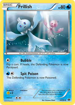 Frillish, Next Destinies #34, Pokémon TCG card