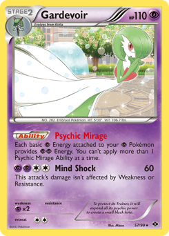 Gardevoir, Next Destinies #57, Pokémon TCG card