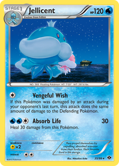 Jellicent, Next Destinies #35, Pokémon TCG card