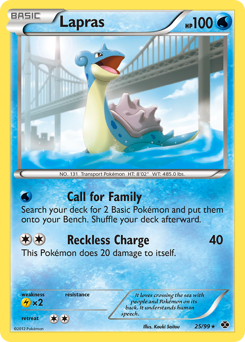 Lapras, Next Destinies #25, Pokémon TCG card