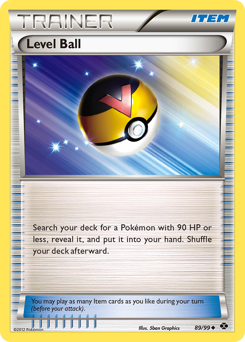 Level Ball, Next Destinies #89, Pokémon TCG card