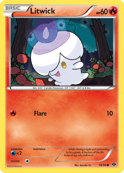 Litwick, Next Destinies #18, Pokémon TCG card