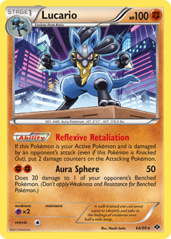 Lucario, Next Destinies #64, Pokémon TCG card
