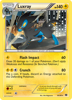 Luxray, Next Destinies #46, Pokémon TCG card