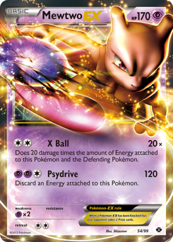 Mewtwo-EX, Next Destinies #54, Pokémon TCG card