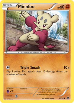 Mienfoo, Next Destinies #67, Pokémon TCG card